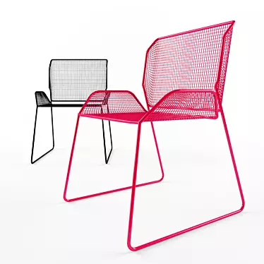 Modern Perforated Chair 3D model image 1 