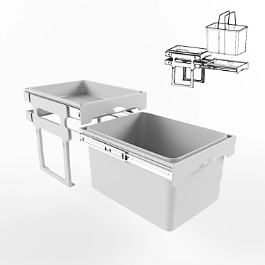 Kitchen Storage System - Tank 40SF 3D model image 1 