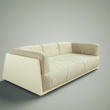 Italian-made Baxter Hard&Soft Sofa 3D model image 1 