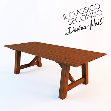 Devina Nais Castle Table: A Regal Beauty 3D model image 1 