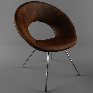 Stylish Ring Chair 3D model image 1 