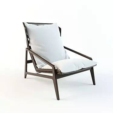 Sophisticated Modern Armchair 3D model image 1 