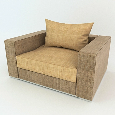 Elegant Comfort Chair 3D model image 1 