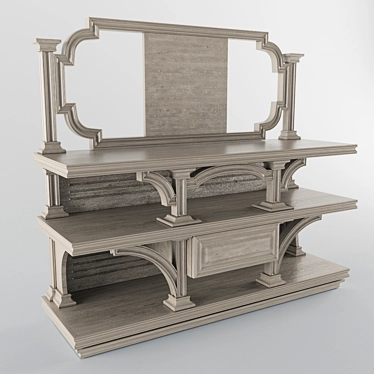 Elegant Tumba_TV Stand 3D model image 1 