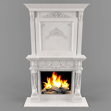 Custom Classical Fireplaces 3D model image 1 