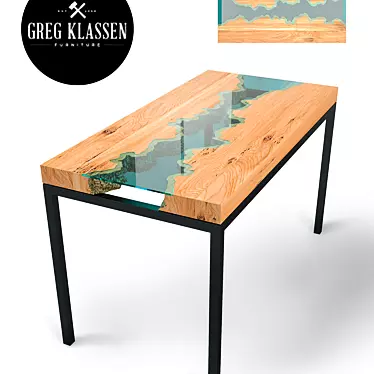 Natural Wood Table by Greg Klassen 3D model image 1 