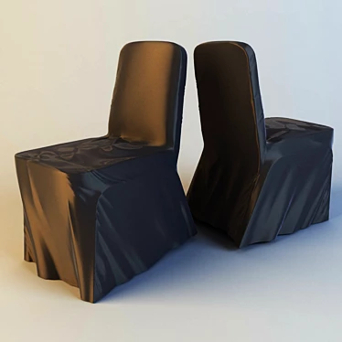 Title: Silk Chair Cover 3D model image 1 