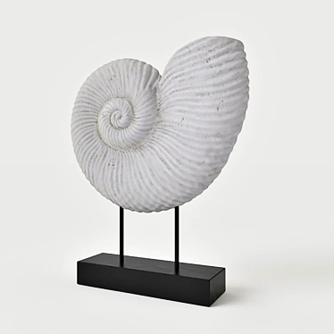 Coastal Elegance: Ramsey Shell Stand 3D model image 1 