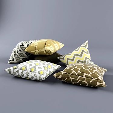 Cozy Comfort Pillows 3D model image 1 