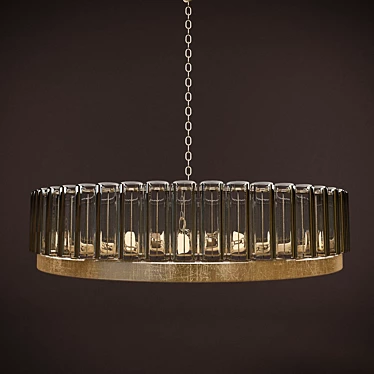 Elegant Glass Chandelier 3D model image 1 