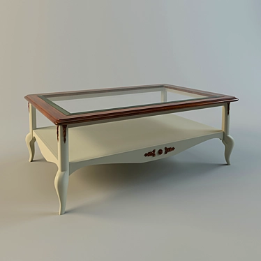 Sleek Modern Coffee Table 3D model image 1 