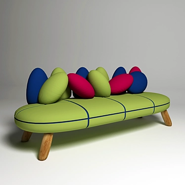 Elegant Lounge Sofa by Simone Micheli 3D model image 1 