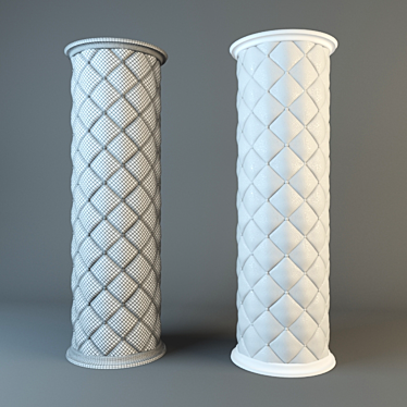 Soft Leather Column 3D model image 1 
