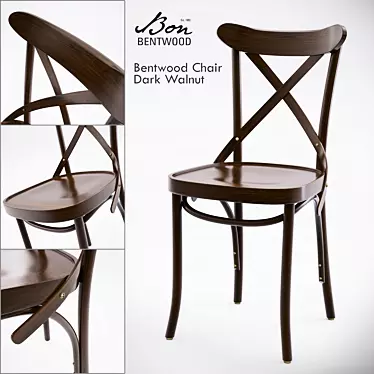 Elegant Calvi Bentwood Chair 3D model image 1 