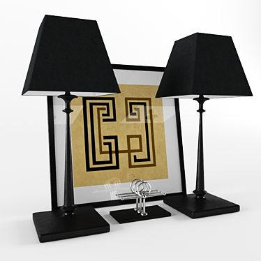 Elegant Tabletop Accessories 3D model image 1 