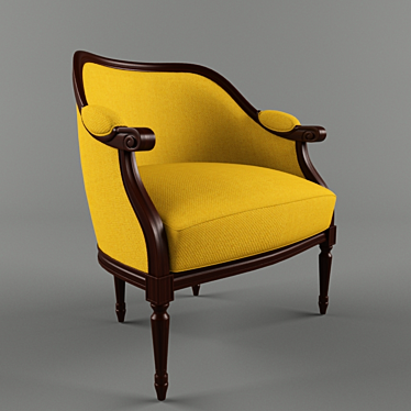 Timeless Comfort: Classic Armchair for Any Space 3D model image 1 