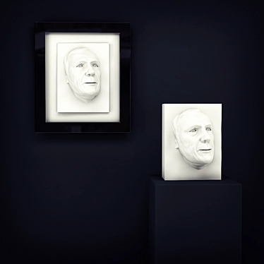 Elegant Head Sculpture for Home & Museum 3D model image 1 
