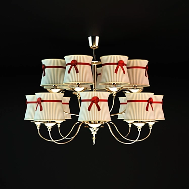 Elegant 90cm Classic Chandelier 3D model image 1 