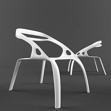 Futurist Chair: Bold Innovation 3D model image 1 