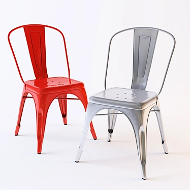 Vibrant Colorful Marais A Chair 3D model image 1 