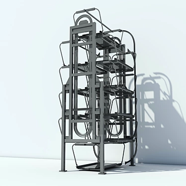 Compact Rotary Parking System 3D model image 1 