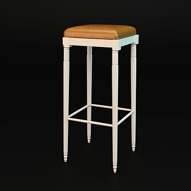 Modern Swivel Bar Stool 3D model image 1 