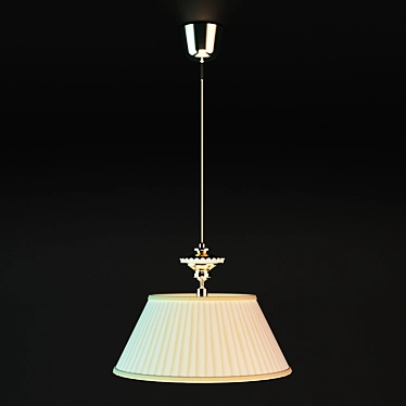 Elegant Ivory Pendant Light 3D model image 1 