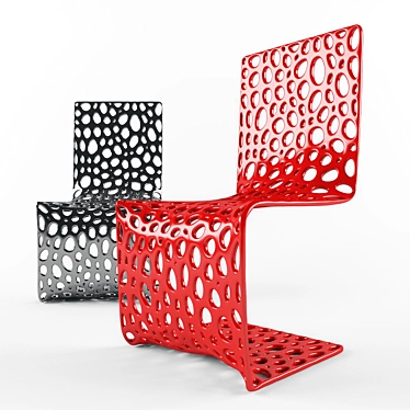 Perforated Mesh Chair 3D model image 1 