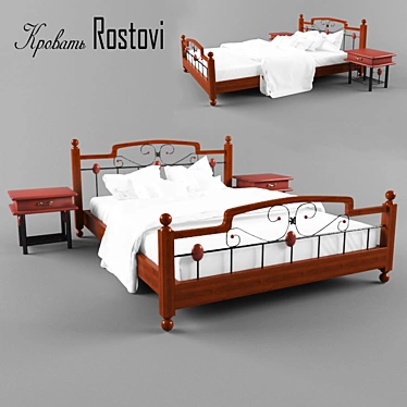 Rostovi Bedroom Set 3D model image 1 