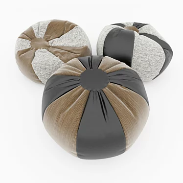 Versatile Ball Pouf: Perfect Accent for Any Space! 3D model image 1 