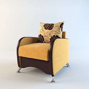 Elegant "La Gioconda" Armchair 3D model image 1 