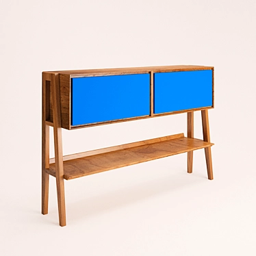 Sleek Console Table with Zero Cavalletto Design 3D model image 1 