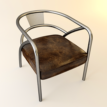 Sleek Modern Chair 3D model image 1 