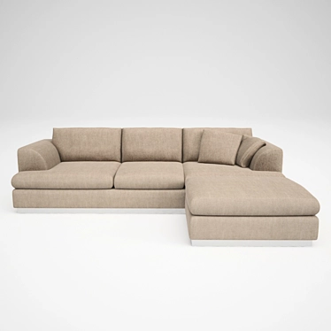 Elegance Sofa 3D model image 1 