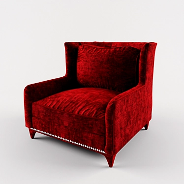 Elegant Saint Babila Armchair 3D model image 1 