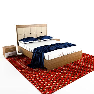 Natural Comfort Bed 3D model image 1 
