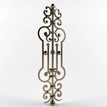 Title: Forged Stair Baluster 3D model image 1 