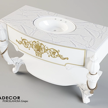 Elegant Poison Bathroom Furniture 3D model image 1 