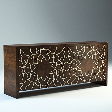 Modern Sideboard with 1000x1000 Dimensions 3D model image 1 