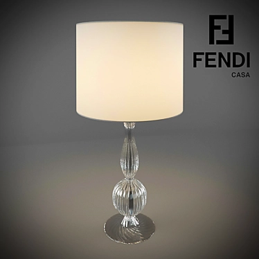 Elegant Jacqueline Table Lamp 3D model image 1 