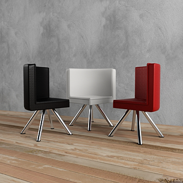 Elegant Chair Set for Home and Office 3D model image 1 