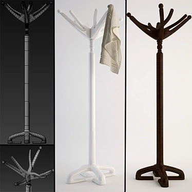 Versatile Space-Saving Hangers 3D model image 1 