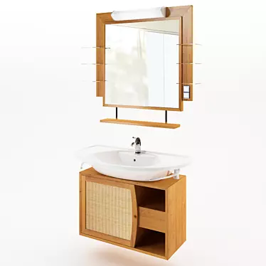 washbasin with mirror