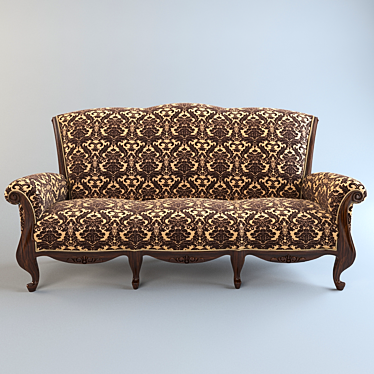 Elegant Comfort: Classic Sofa 3D model image 1 