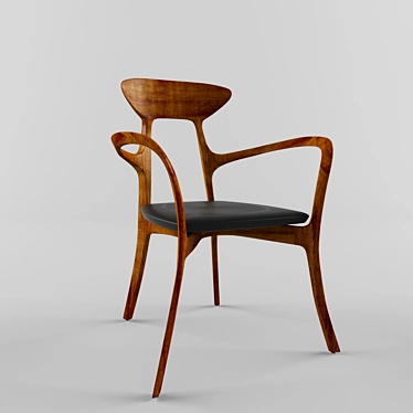 Elegant Armchair Ma Belle 3D model image 1 