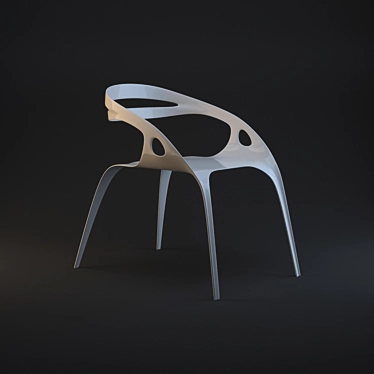 Futuristic Go Stacking Chair 3D model image 1 