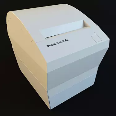  High-Quality Model for Printer Fiscal Checks 3D model image 1 