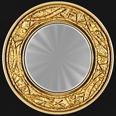 Decorative Carved Mirror 3D model image 1 