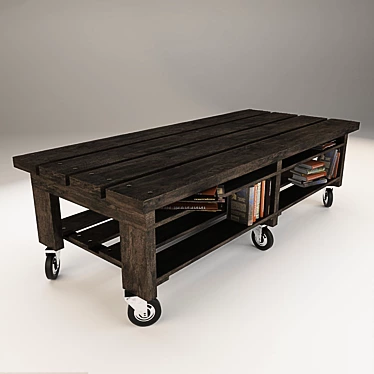 
"Versatile Board Table: 890x2000x615 3D model image 1 