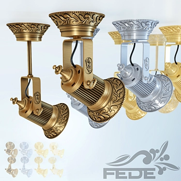 Fede Vienna Par 30 LED: Modern and Efficient Lighting Solution 3D model image 1 